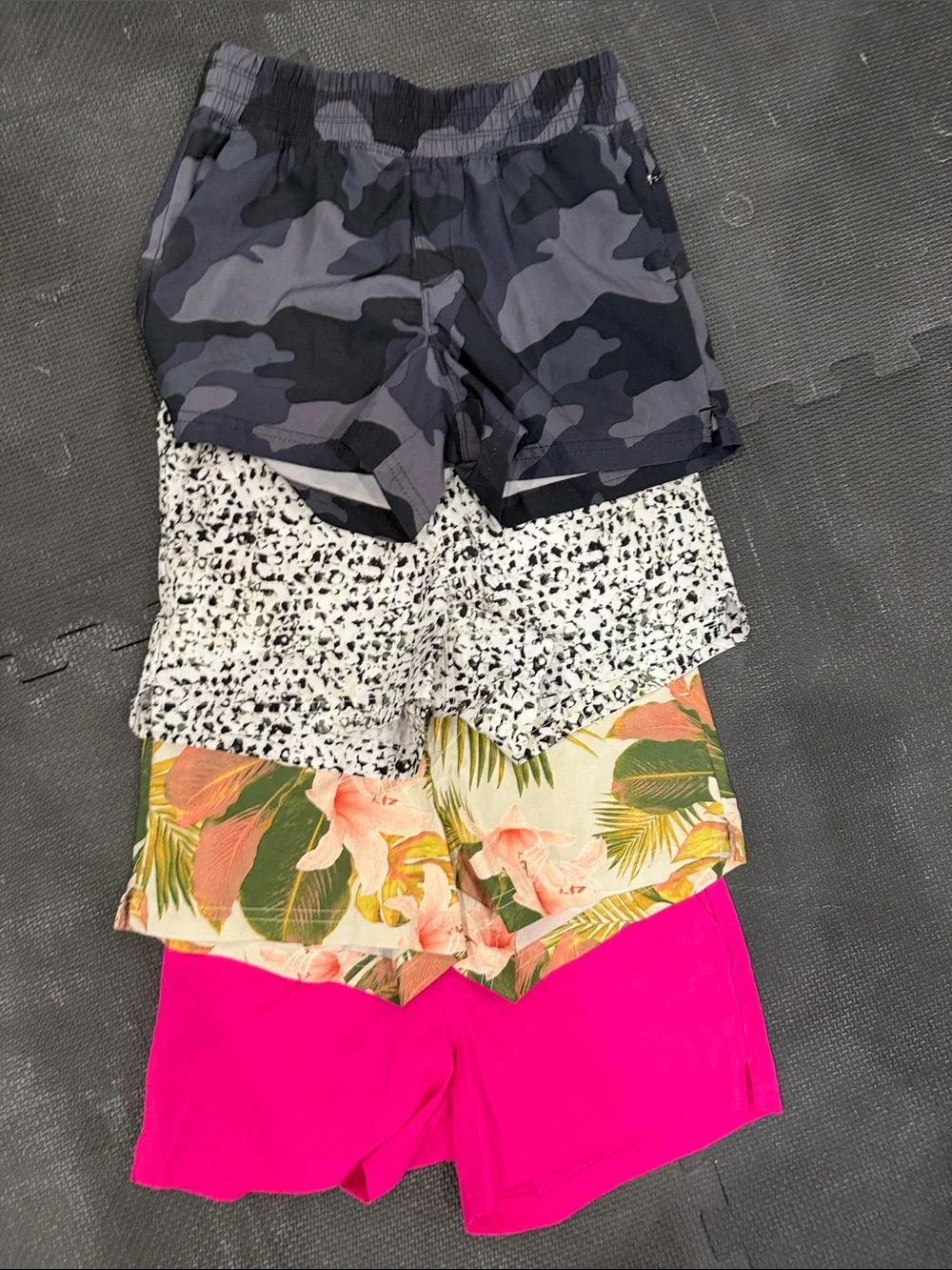 Old Navy Girls Assorted Active Shorts and Leggings - Pink, Green, Black, Yellow